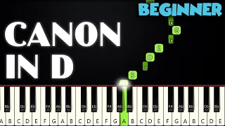 Canon in D - Pachelbel | BEGINNER PIANO TUTORIAL + SHEET MUSIC by Betacustic