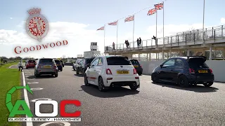 Abarth's on TRACK at GOODWOOD!