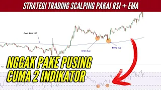 🔴 AKURAT! NGGAK PAKE Pusing! Strategi Trading Scalping Menggunakan RSI dan EMA #belajartradingforex