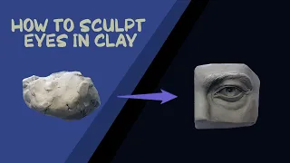 How to sculpt eyes in clay- timelapse