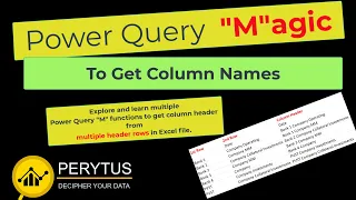 Magic of Power Query-Getting column headers from multiple header rows with merged columns Power BI