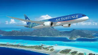 TAHITIAN DREAMLINER B787 | Los Angeles to Tahiti in Business Class (4K)
