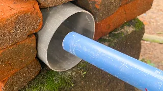 How Come I Didn't Know This Method Was Faster! Connect The Small Pipe To The Big Pipe