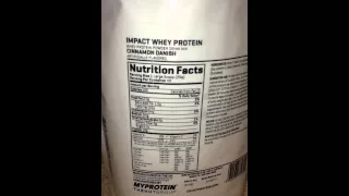 My protein impact whey protein cinnamon Danish