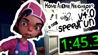 Home, Alone Neighbor? V4.0 Speedrun in 16 Minutes