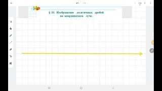 5 кл Изображение десятичных дробей на координатном луче