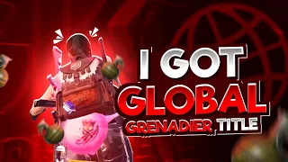 THIS IS HOW TO GET GLOBAL GRENADIER TITLE😈 ONLY CLUTCHES🔥