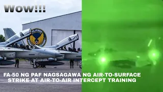 FA-50 of Philippine Airforce hold night strike and intercept training