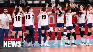 S. Korean women in the quarter-final against Turkey on Wednesday