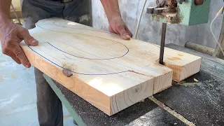 Incredible Woodworking Project With Gifted Hands // Build A Unique Tea Table With Perfect Design