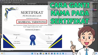 Cara Mengganti Nama di  Sertifikat Pdf