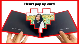 Surprise card, pop-up card - THIỆP BẬT TRÁI TIM BẤT NGỜ || NGOC VANG Handmade