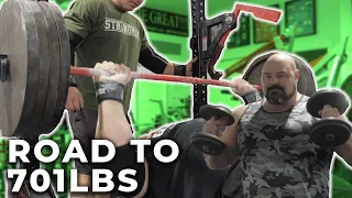 ROAD TO A 701LB BENCH | ARMS, CHEST & BACK