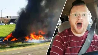 Josh McCutchen 'Burger Planet’ Livestreams Fiery Truck Crash