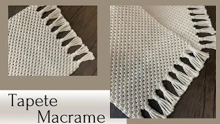 Tapete Macrame - Fácil tutorial - Easy Macrame Rug