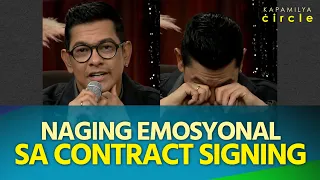 Gary Valenciano, naging emosyonal sa contract signing sa ABS-CBN; nanatili pa ring Kapamilya