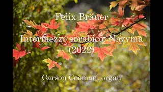 Felix Bräuer — Intermezzo sorabico: Nazyma (2022) for organ