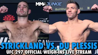 UFC 297: Strickland vs. Du Plessis Official Weigh-Ins Live Stream | Fri. @ 9 a.m. ET