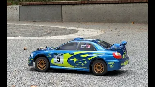 The Best RC Car！Test Run In The Park！Subaru Impreza！WRC-2001 Championship Car！Richard Burns