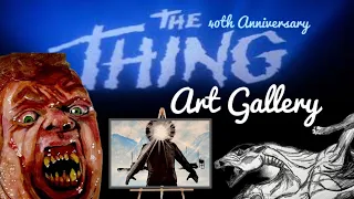 The Thing 40th Anniversary Gallery - 1982 John Carpenter Painting Drawing Sculpture