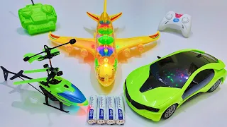 Transparent 3D Lights Airplane A380 & 3D Lights Rc Car | Remote Control Car | Rc Helicopter | plane