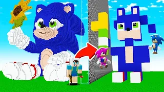 YAPI KAPIŞMALARINDA BEBEK SONIC İLE ARKADAŞIMI TROLLEDİM - 😱 Minecraft