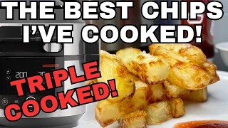 TRIPLE COOKED CHIPS - My Best Recipe! AIR FRYER or NINJA FOODI - Extra Crunch & Crispy plus Fluffy