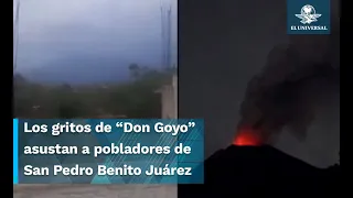 Captan los “gritos” del Popocatépetl que se producen por el aumento de la actividad volcánica