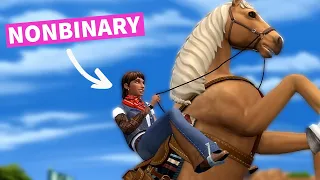 The Sims 4 Horse Ranch has a Nonbinary Sim