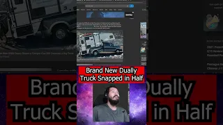 Brand New Dually Truck Snapped in Half