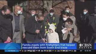 South End Woman Reunited With Firefighters Who Rescued Her And Children