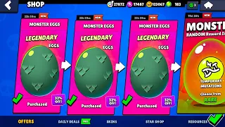 MOST LUCKIEST MONSTER EGGS REWARDS!!!!🎁🎁🎁 - brawl Stars gifts