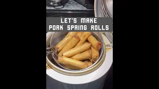 This how I make my pork spring rolls