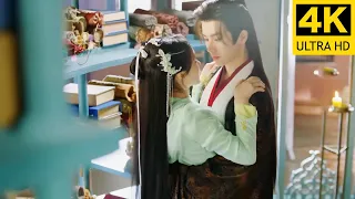 The prince pushed the princess against the bookshelf and kissed her until she couldn't breathe