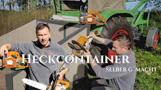 Heckcontainer | Sägen-Halterung RISKANT | Stihl | Husqvarna