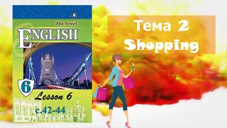 Несвіт 6 Тема 2 Shopping Lesson 6 с. 42-44 ✔Відеоурок