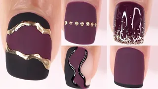 5 TRENDY FALL NAIL DESIGNS | new nail art compilation using gel nail polish at home | chrome nailart