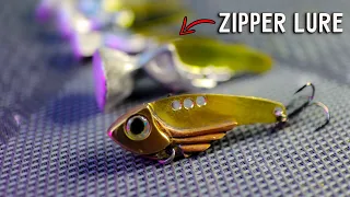 Cicada "Zipper" with copper wings  diy fishing lures