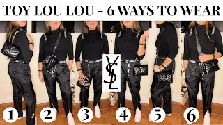 *YSL TOY LOULOU* 6 Different Ways to Wear | Saint Laurent LouLou Crossbody Purse | YSL Shoulder Bag