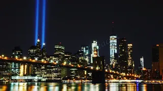 LIVE I Tribute in Light I NYC commemorates the 18th anniversary of the 9/11 attacks I
