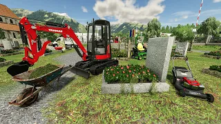 Remise à neuf d'un cimetière abandonné | Farming Simulator 22 paysagiste