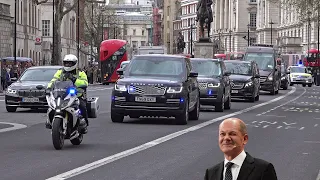 German Chancellor's motorcade in London