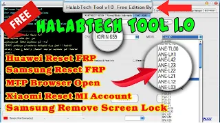 FREE Halabtech Tool V1.0 By AmmarGSM  | Samsung | Huawei FRP | MTP FRP | Qualcomm | Xioami More 2021