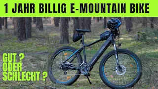 1 Jahr billig E-Mountain Bike ! Mein Fazit ! Gut oder schlecht ?