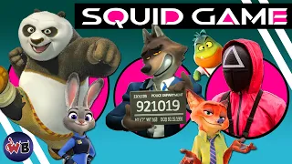 Which FURRY Animal Character Would Win Squid Game? (BAD GUYS, Zootopia, Sing, Kung Fu Panda) 🦑🦊🐼🐰🐺