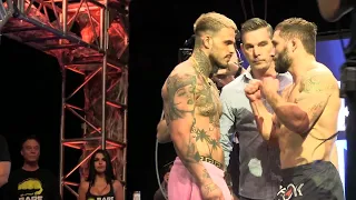 Chad Mendes vs FAMEZ BKFC Knucklemania 2 weigh-ins and faceoff