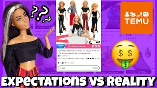 TEMU Doll Clothing Haul Expectations vs. Reality BARBIE Edition 😍🤣🤔