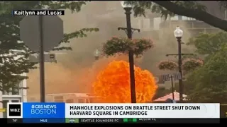 Manhole explosions shut down Harvard Square