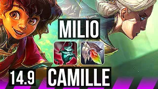 MILIO & Draven vs CAMILLE & Jinx (SUP) | 0/2/24 | JP Master | 14.9