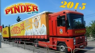 Arrivée et montage du cirque Pinder 2015